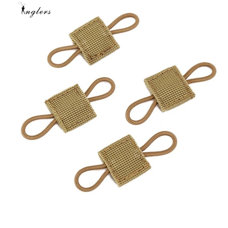 Tactical MOLLE Elastic Molle Ribbon Buckle Tactical Binding Retainer for Antenna Stick Pipe Elastic Rope Webbing Buckle