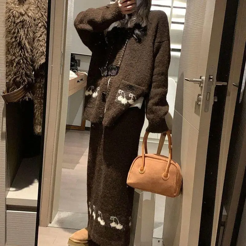 여성용 파자마 세트 따뜻한 겨울 파자마 패셔너블한 홈웨어 귀엽고 부드러운 파자마 세트 두꺼운 잠옷