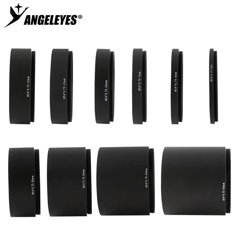 Angeleye Telescopio Fotografia M54X0.75 Tubo di messa a fuoco estesa 3/5/7/10/12/15/30/40mm Intercettatura posteriore