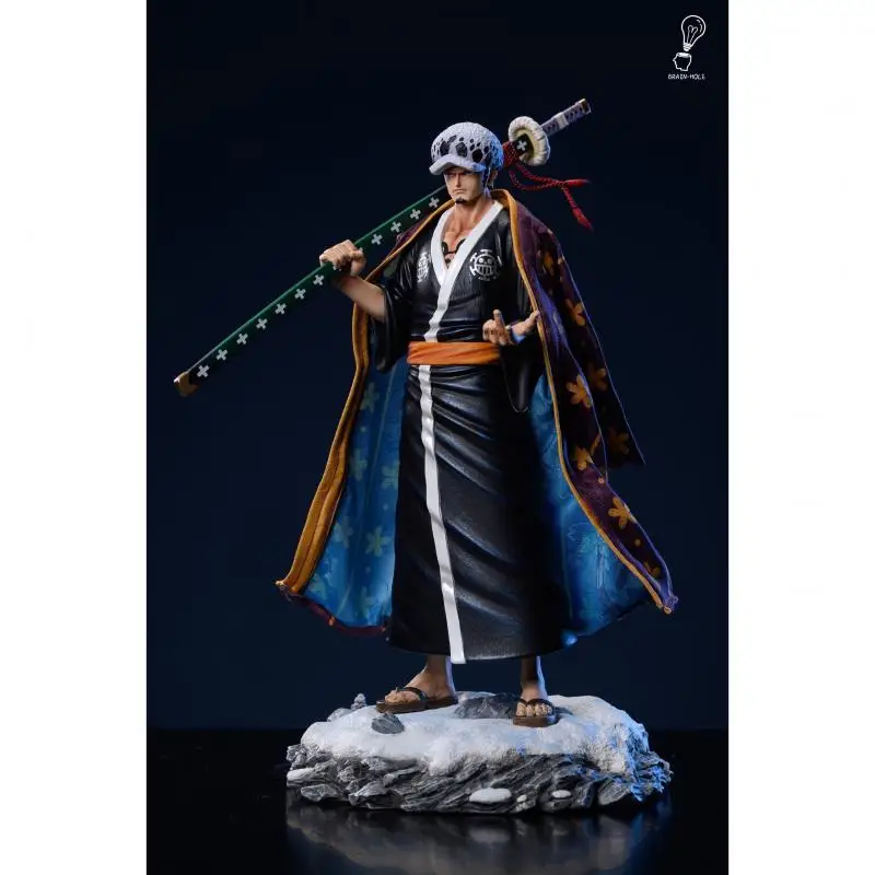 31Cm Żywica Gk Brain Hole Studio One Piece Trafalgar D Water Law Anime Figurka akcji Model Garage Kit Statuetka Lalka Zabawki Prezent