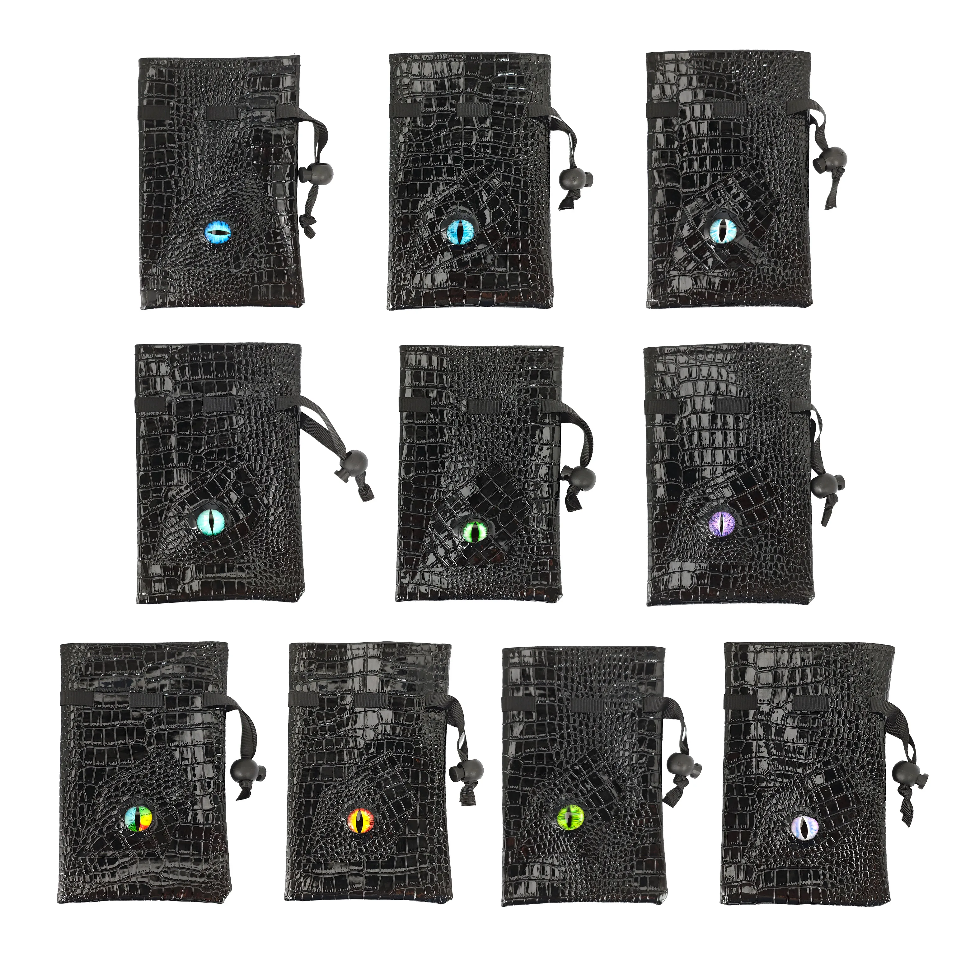 5Pcs/set Random Color Dragon Eye Dice Bag Storage D&D Dice Accessories for Dungeons and Dragons RPG Games Entertainment Toys