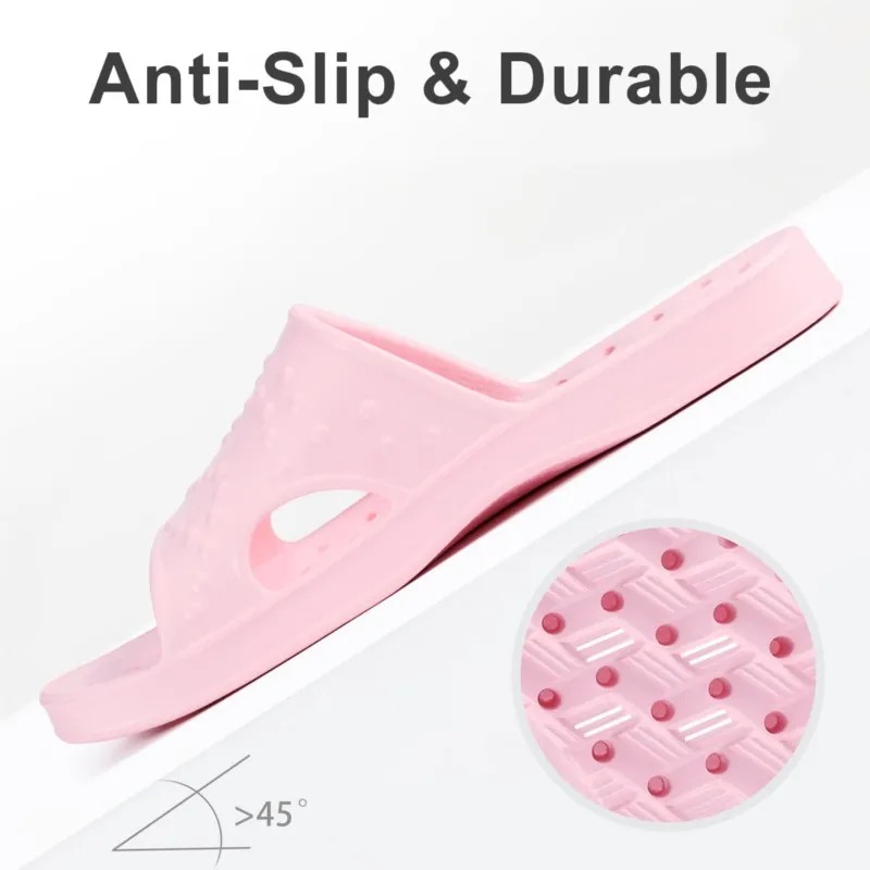 Smile Super Soft Shower Slippers For Women Men Light Non-slip Indoor Slides Quick Drying Bathroom Slippers With Arch Support - view 5