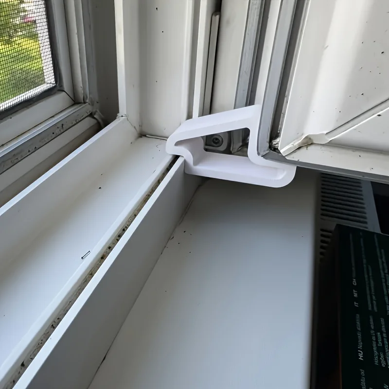 1/2/3pcs Window Stopper-Durable Plastic Door Stopper with Easy-Install Design, Prevents Sliding Down,Secure Hold for Home&Office image 4