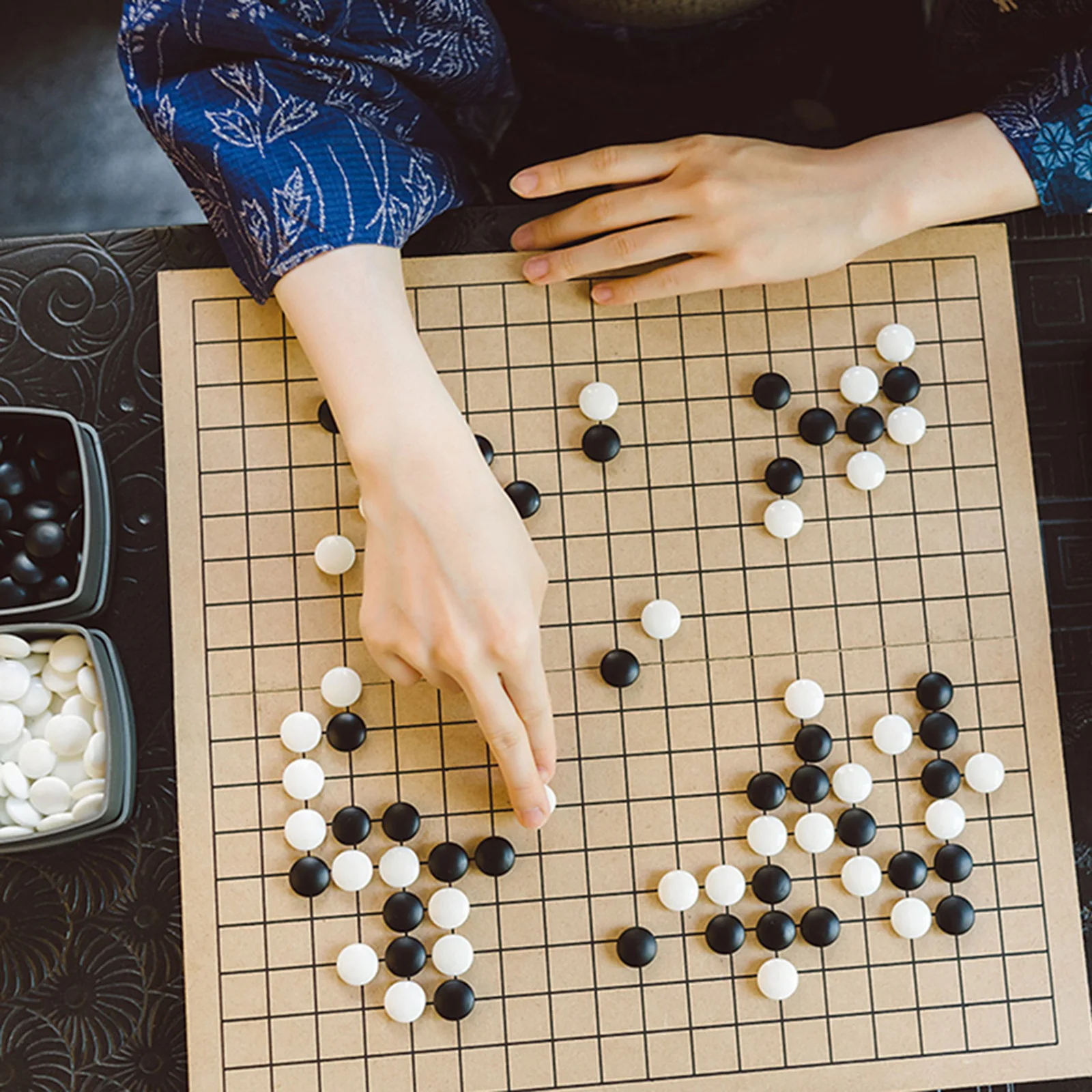 

1 set 1 Set Ceramic Go Chess Stones Durable Smooth Safe For Educational Play Home School Board Accessories