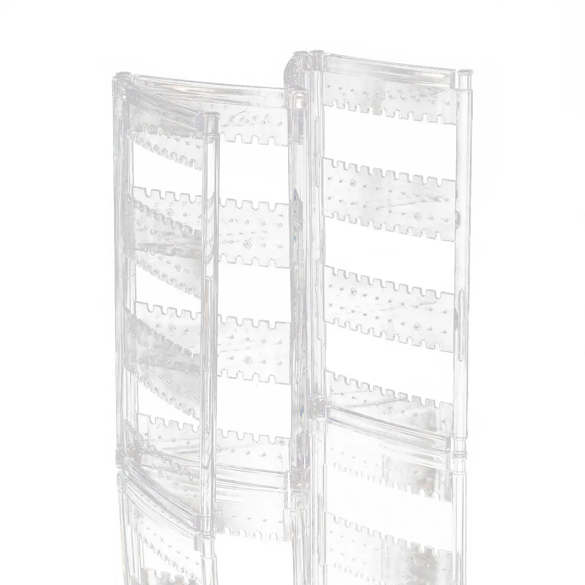 

240 Hole Transparent Foldable Jewelry Stand for Earrings Necklaces Bracelets Hoops Studs Drops Display Storage Organizer Earring
