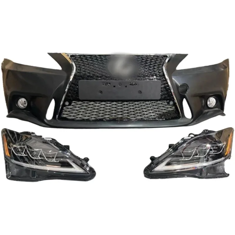 سيارة الوفير مجموعة مصابيح أمامية طقم الجسم IS250 سلسلة أجزاء الجسم عالية الجودة 2013-2015 Es350 Es300h المصد الأمامي