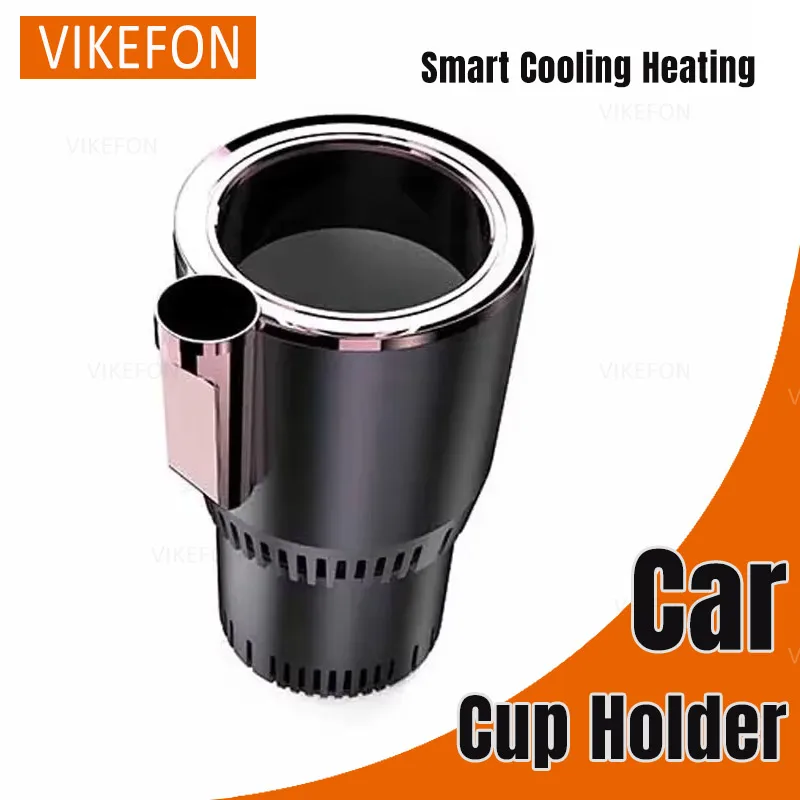 

Smart Hot and Cold Cups Cooling&Heating Car Cup Holder LCD Temperature Display for Coffee Cola Beverage Cooling Mini Ice Glass