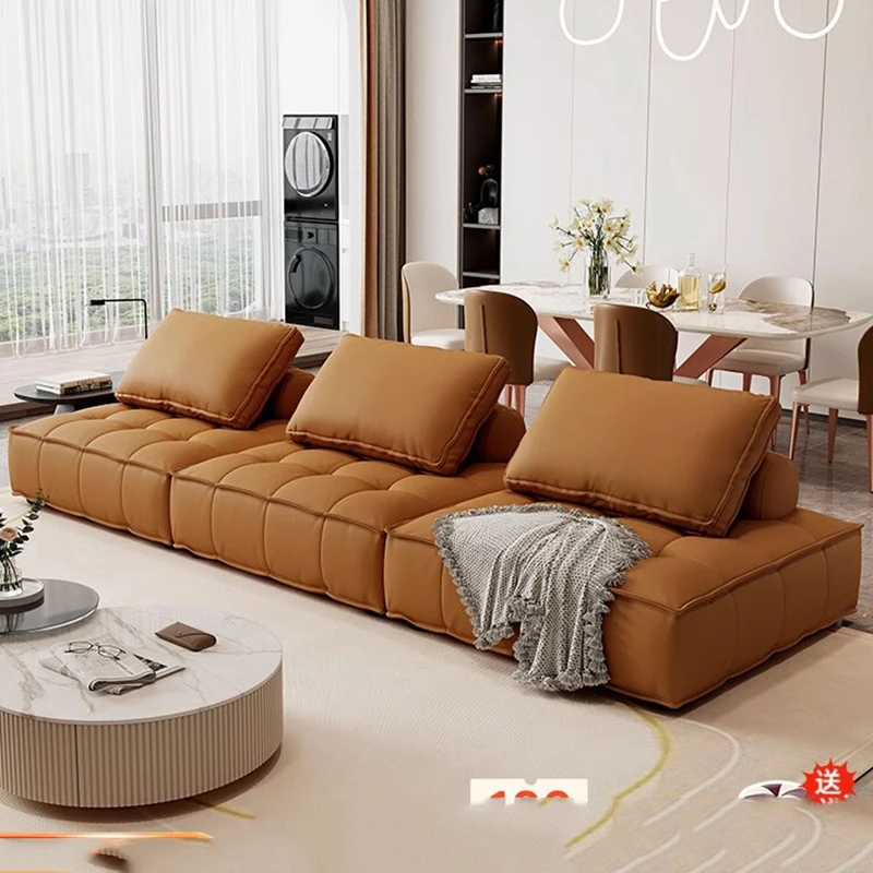 Divano da soggiorno moderno in pelle Nordico minimalista Europa divano da soggiorno pigro lettino di lusso singolo Sofy Do Salonu Furniture