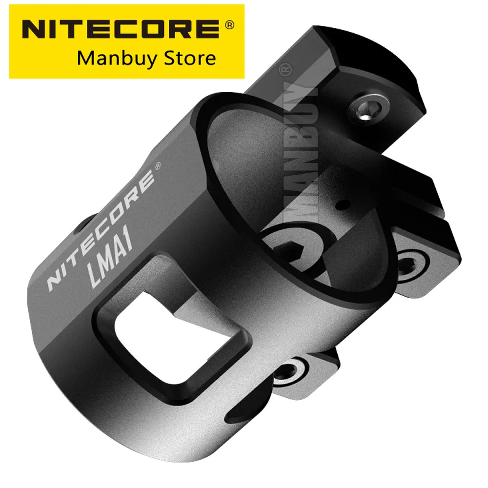 NITECORE LMA1 Aluminum Alloy Accessories Rotary Helmet Mount for 25.4mm Torch MT10C P05 P10GT P12GTS MH10 EC11 MT21C Flashlight
