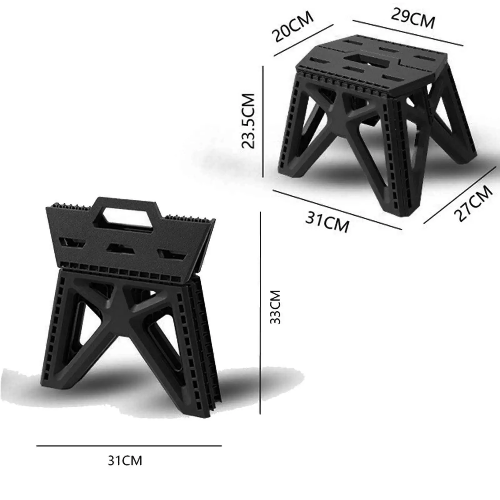 Sgabello da campeggio pieghevole Sedia portatile compatta pieghevole Sgabello pieghevole da esterno Sgabello da campeggio per barbecue Cortile Patio Escursionismo Picnic