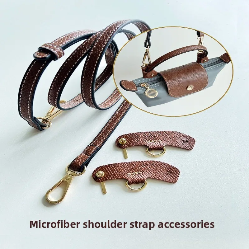 1 مجموعة حزام حقيبة ل Longchamp Mini لكمة خالية جلد طبيعي حزام الكتف مجموعة التحول Crossbody حزام حقيبة الملحقات #2