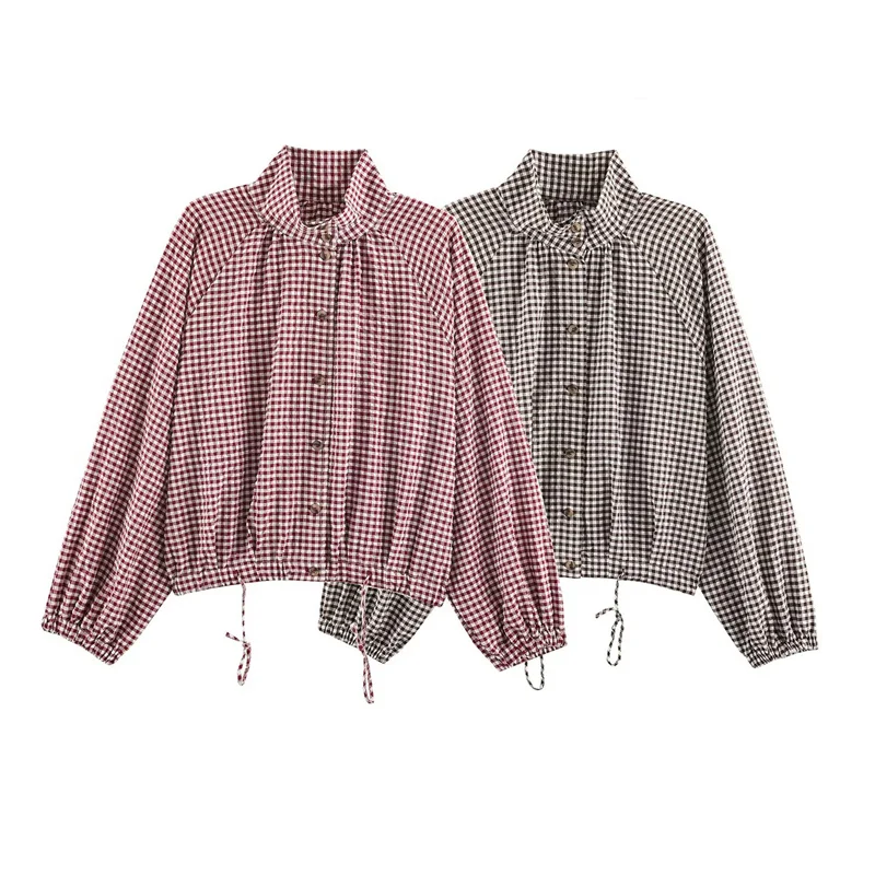 Guobioziy 2026 Women's New Plaid Coat Fashionable and Versatile Elegant and Graceful Casual and Generous