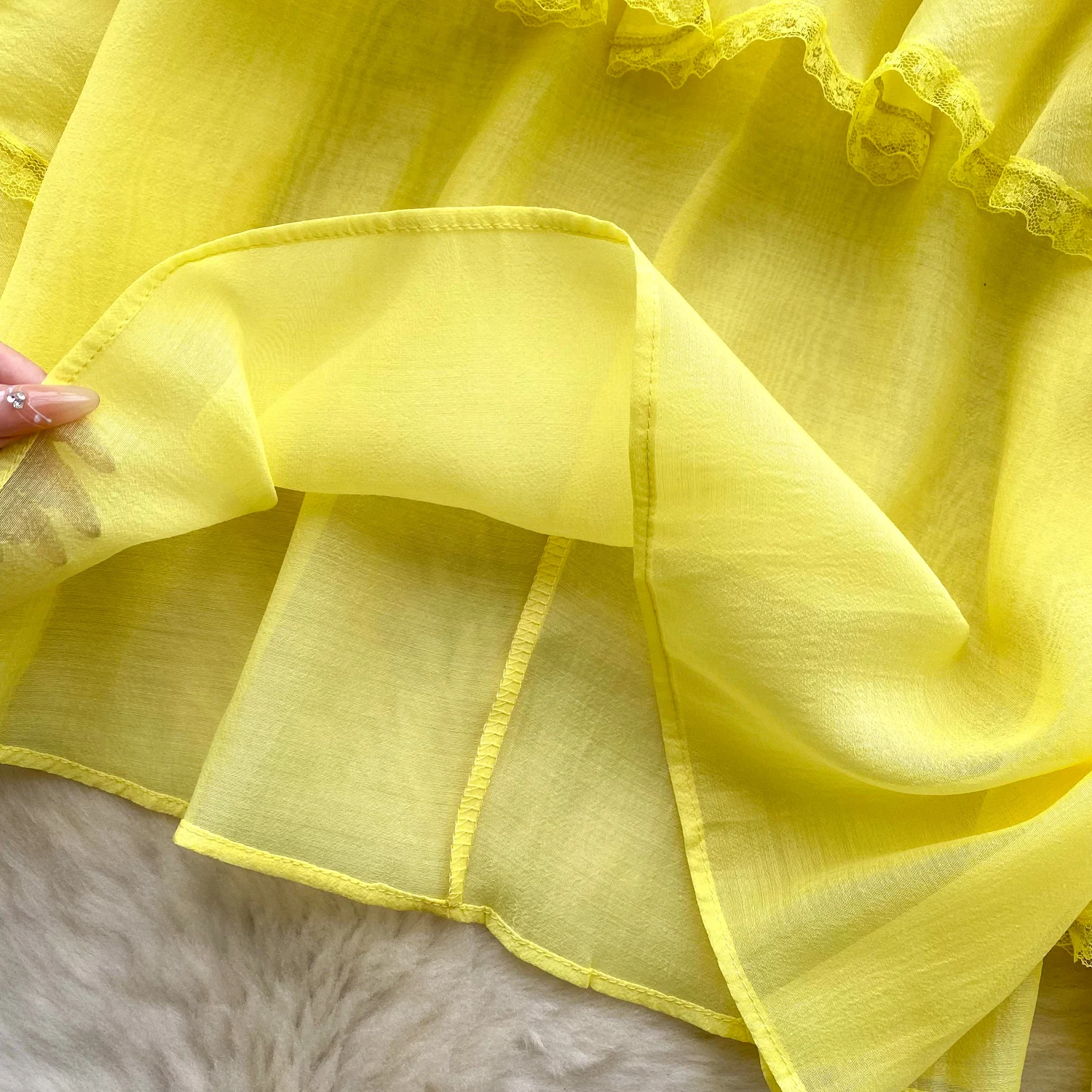 Camicetta vintage con volant O-Collo manica lunga Elegante moda donna hotsweet Camicia abbigliamento donna