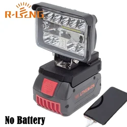 Portable Emergency LED Work Light for Bosch 18V Lithium Battery w/ USB Flashlight Flood Lamp Camping lamp(NO Battery )