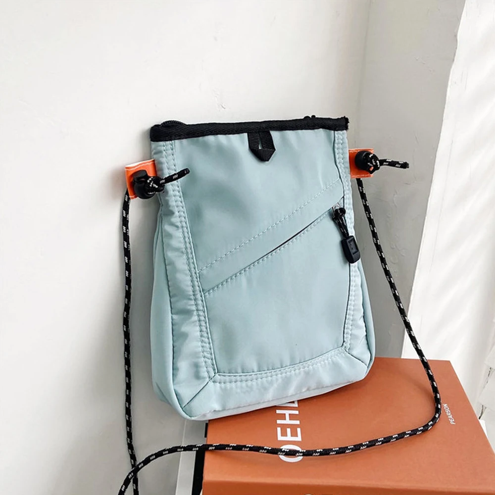 1Pcs Fashion Small Square Messenger Bag Women Mini Waterproof Travel Bag Casual Shoulder Bag Men Mobile Phone Bag Crossbody Bag