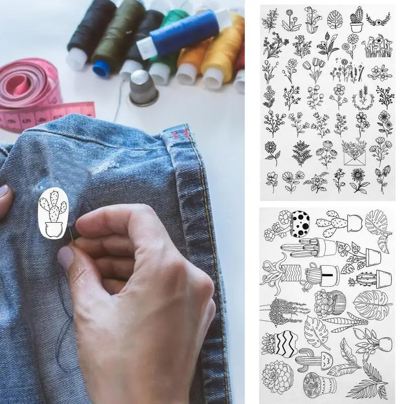 Embroidery Patterns Water Soluble Stick And Sew Embroidery Patterns Dissolvable Paper Hand Embroidery Patterns Paper Supplies