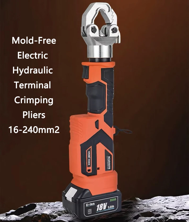 Point-Crimping Type Electric Hydraulic Terminal Crimping Pliers 16-240mm2 Cable Wire Crimping Machine No Mold Replacement