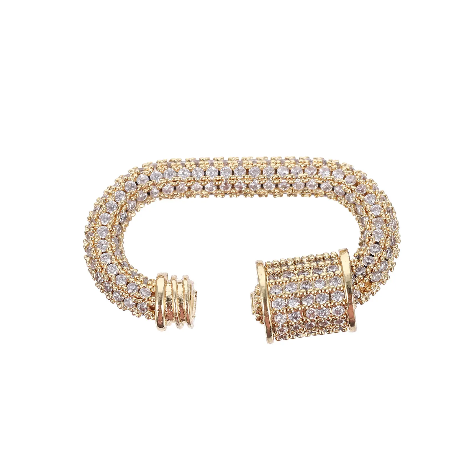 

Golden Necklace Clasp Shackle Toggle Charm Closing DIY Accessories Jewelry Making Non Fading Durability Lightweight
