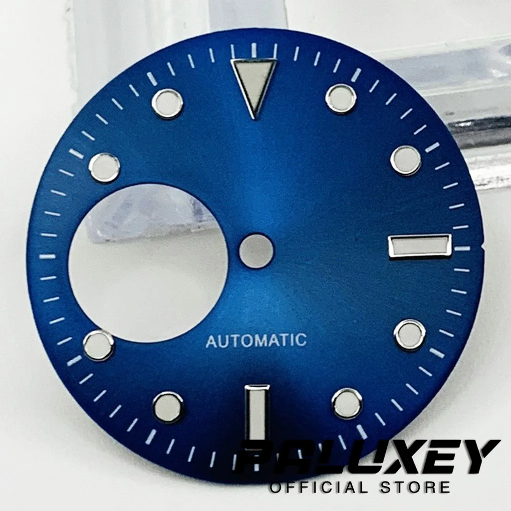 Nh38 29mm Green Grey Blue Black Watch Dial Green Luminous Watch Faces for NH38 Movement Replacement Parts