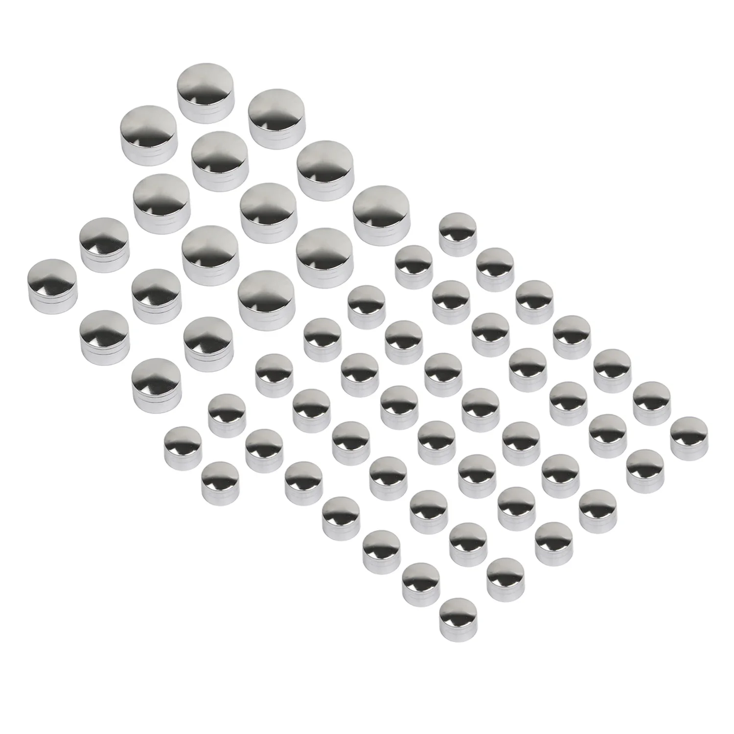 

61X Chrome CNC Motorcycle Engine Screw Bolt Cap Covers For Harley Touring Electra Road Street Glide King 1999-2006 FLHT FLTR