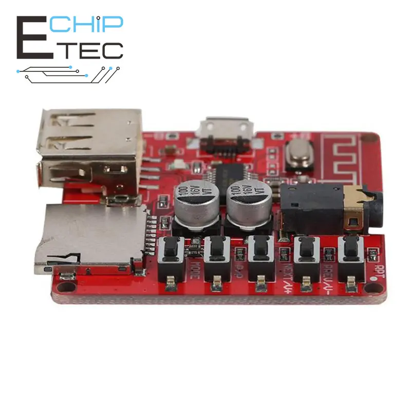 

FS Lossless Bluetooth Audio Receiver Board USB TF Card Slot DIY Decoding Modified MP3 Module for Car Speaker Audio Amplifier