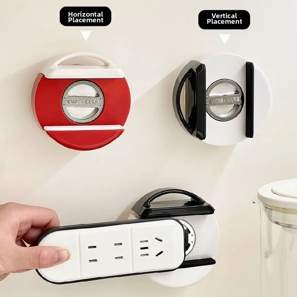 

Multipurpose Suction Cup Wall Socket Holder Adjustable Removable Outlet Fixing Rack Punch-Free Reusable Power Socket Stand Home