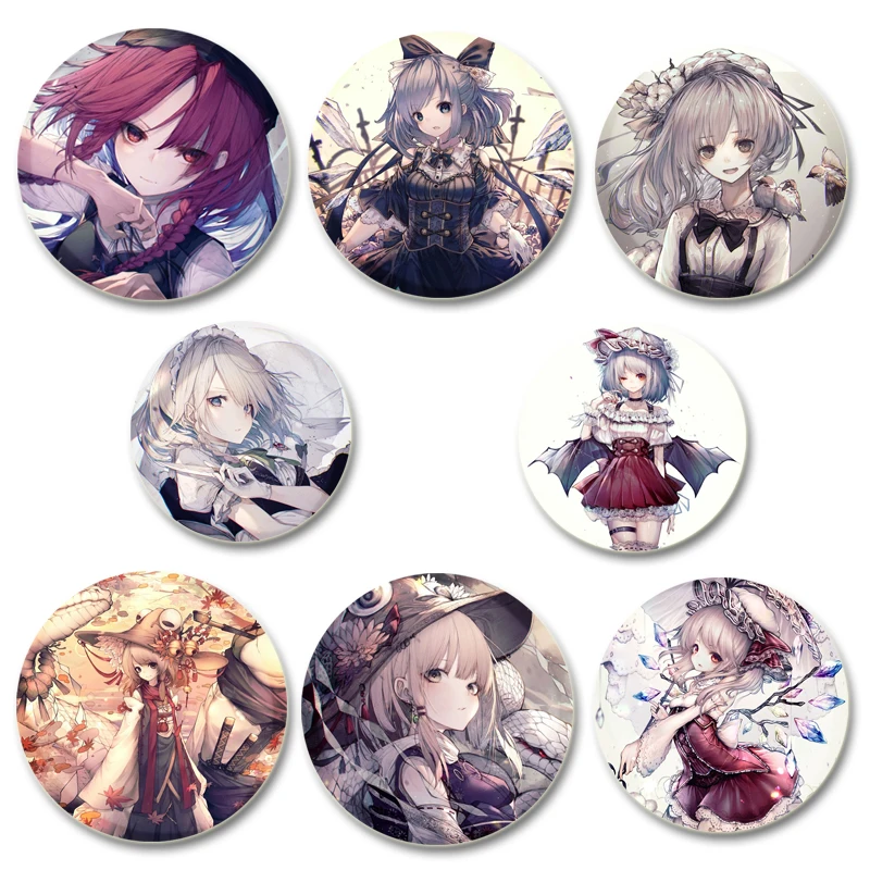 Touhou Project Button Pin, Hot Game, Creative Cute Art Danemark ge for Backpack Decor, GérCollection Cute, GerHandmade Gifts, 58mm