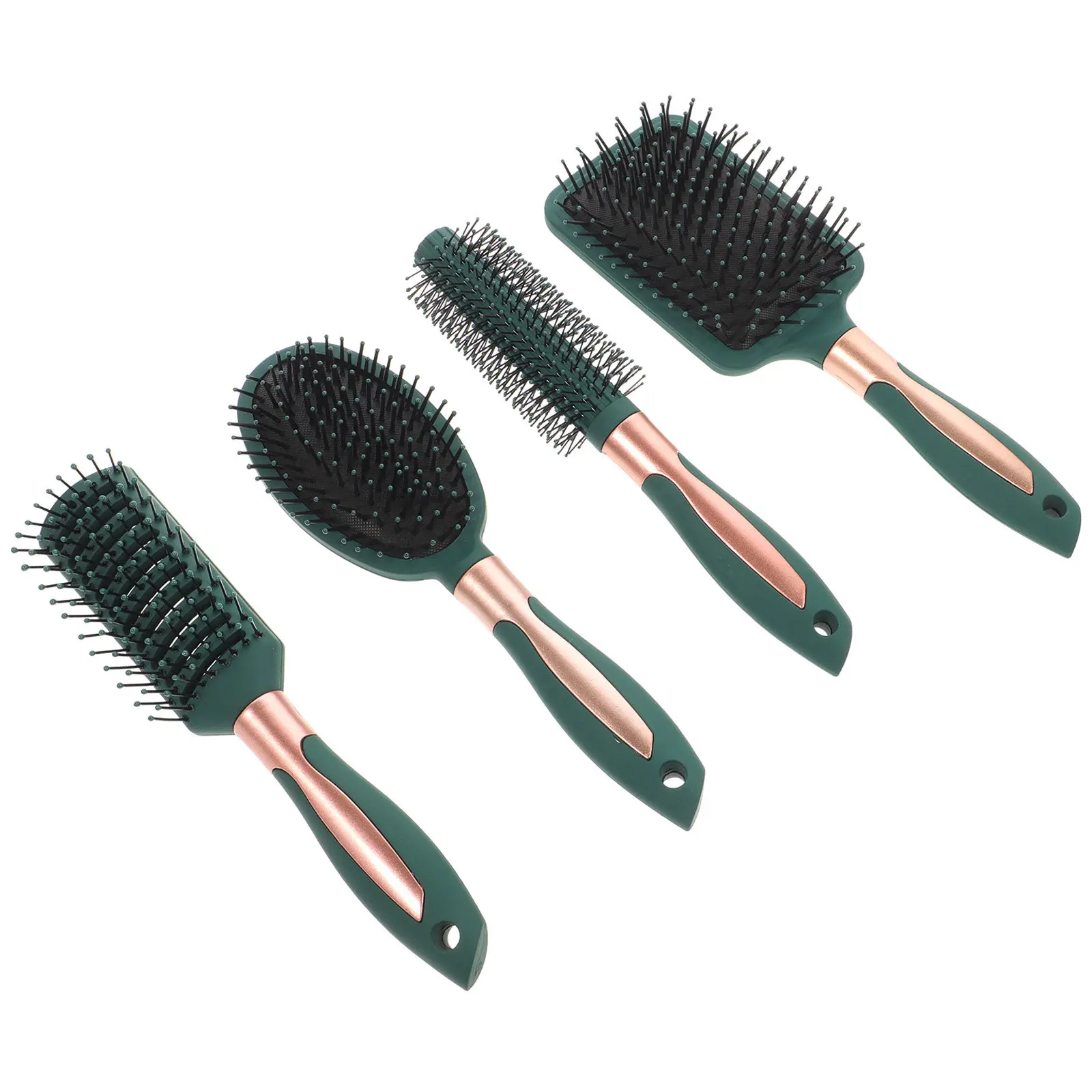 

4pcs Paddle Brush Set Anti-Static Cushion Comb For Scalp Massage Detangling Household Hair Protection Comb For Curly Straight