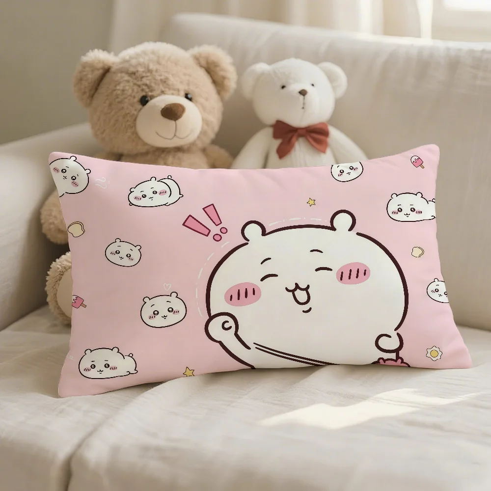 Cartoon C-Chiikawa Kissenbezug für Sofa, Wohnzimmer, Schlafzimmer, Kopfteil, Rückenlehne, Nickerchen-Zweckeinsatz – Detail 3