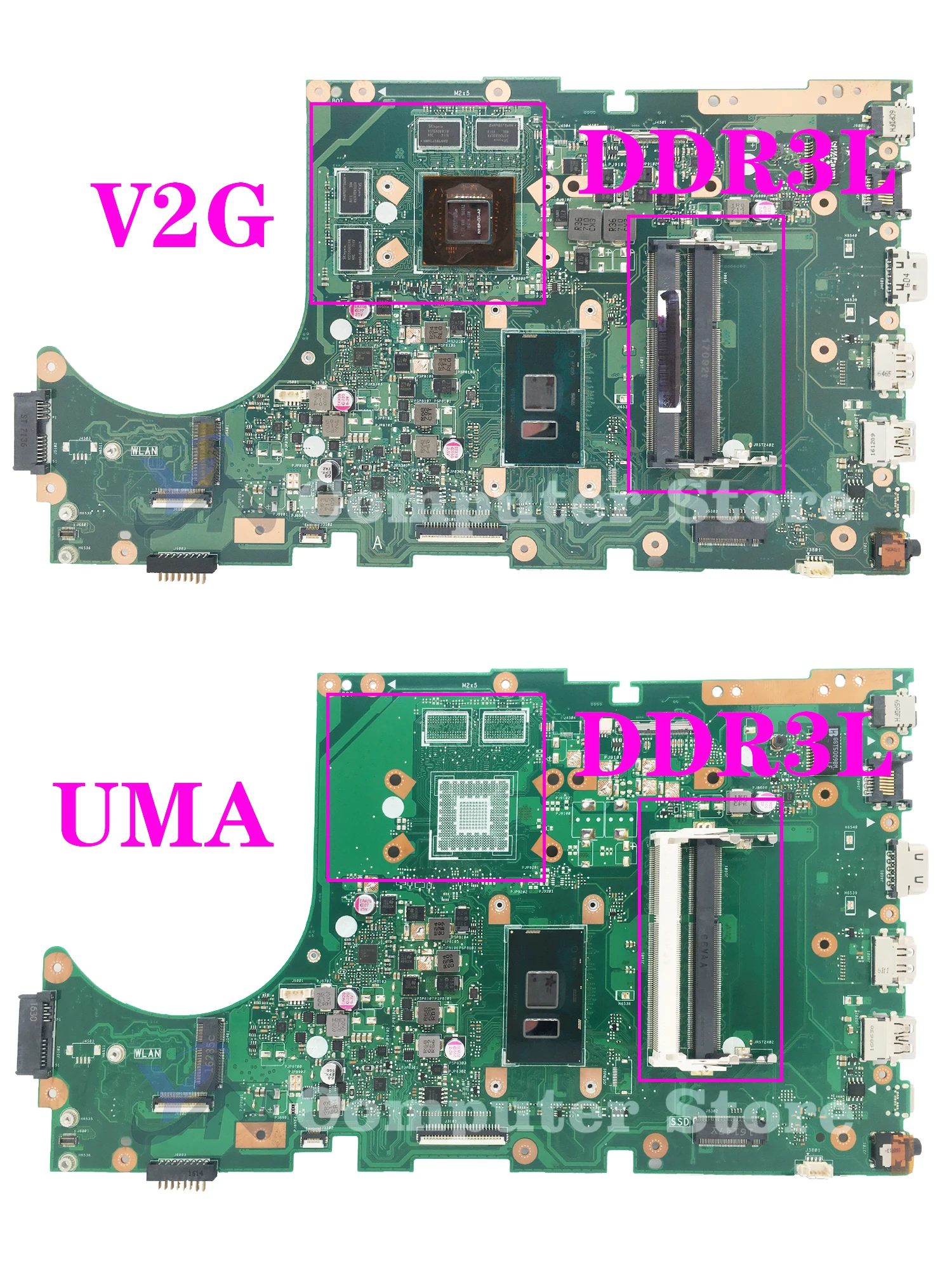 X756UV Laptop Motherboard A756U For ASUS X756U X756UQ X756UR X756UAK X756UJ X756UA X756UQK X756UX Mainboard I3 I5 I7 UMA/PM/V2G