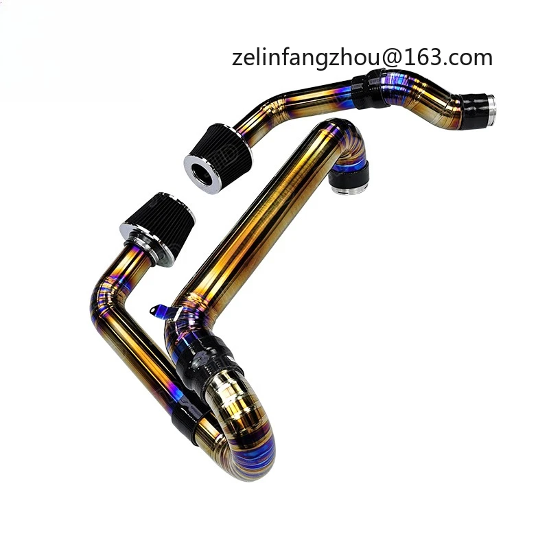 High Performance Burnt Gold Front Mount Air Intake For BMW S55 Engine F8X M3 M4 Titanium Alloy New Condition