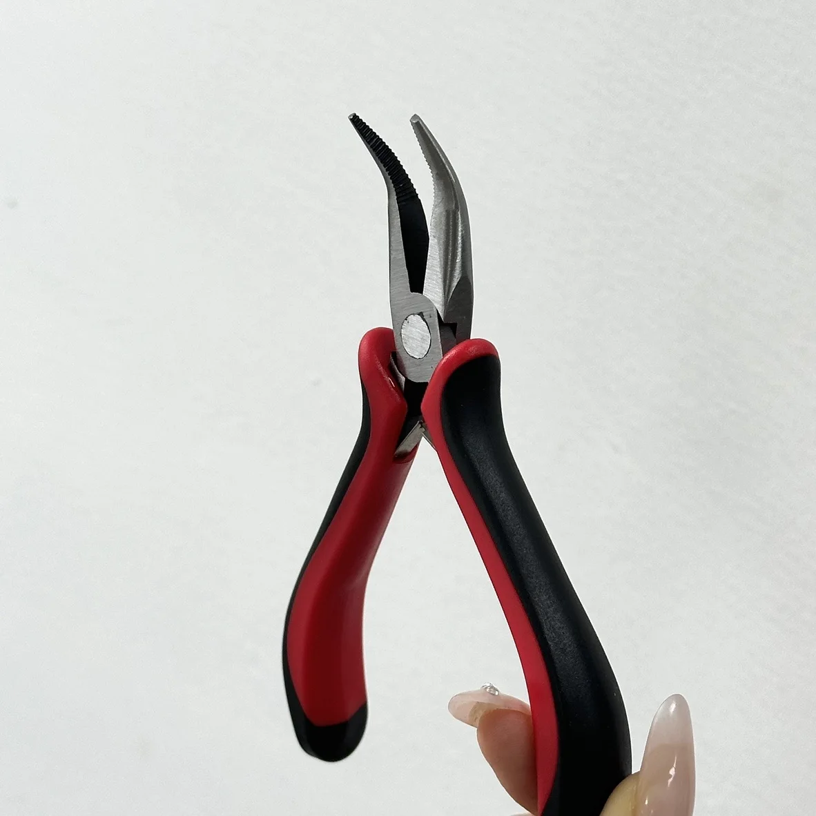 1 قطعة 4.9 بوصة صغيرة عازمة الأنف ذو طيات الشعر التمديد ذو طيات ل الديكور مايكرو حلقة وصلات شعر اكسسوارات أدوات