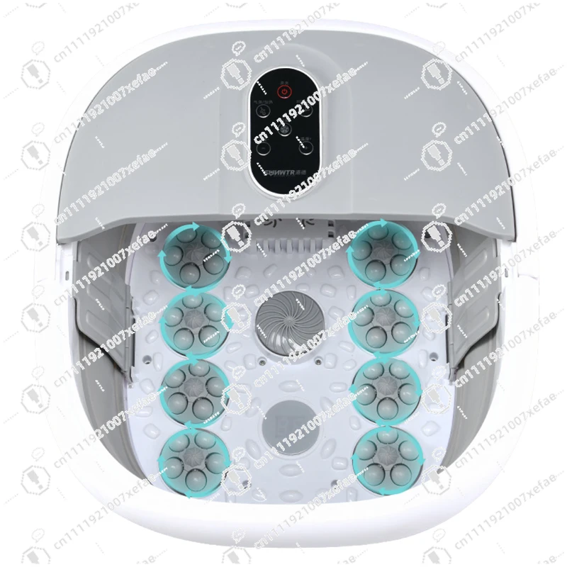 

Electric rotary folding portable constant temperature foot soaking bucket bubble heating wireless remote control