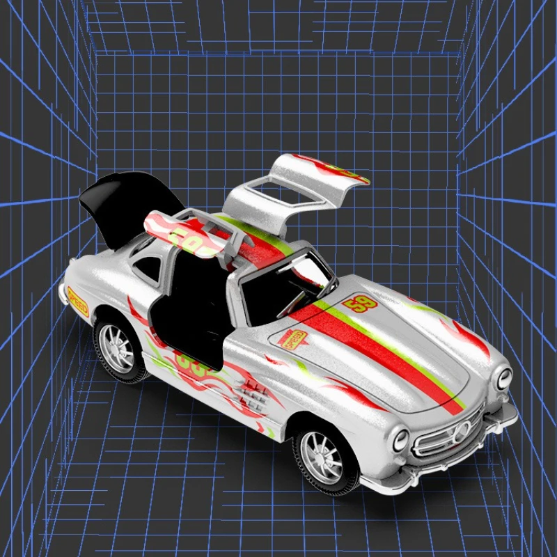 Voiture jouet en alliage 1:36, voiture à inertie, petite voiture, cadeau d'anniversaire pour enfants et garçons, modèle de simulation
