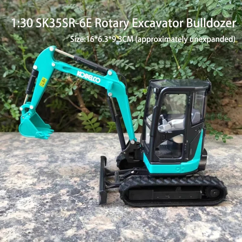 

KOBELCO Diecast 1:30 SK35SR-6E Rotary Excavator Bulldozer Forklift Alloy Model Collection Souvenir Ornament Display Vehicle Gift