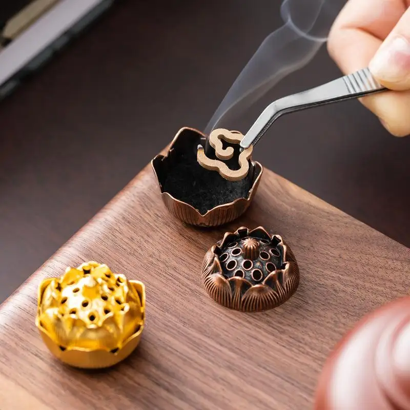 1 x kreativer Pferde-Räuchergefäß aus Metall – quadratischer vertikaler Aromatherapie-Halter |   Desktop-Dekoration für den Innenbereich