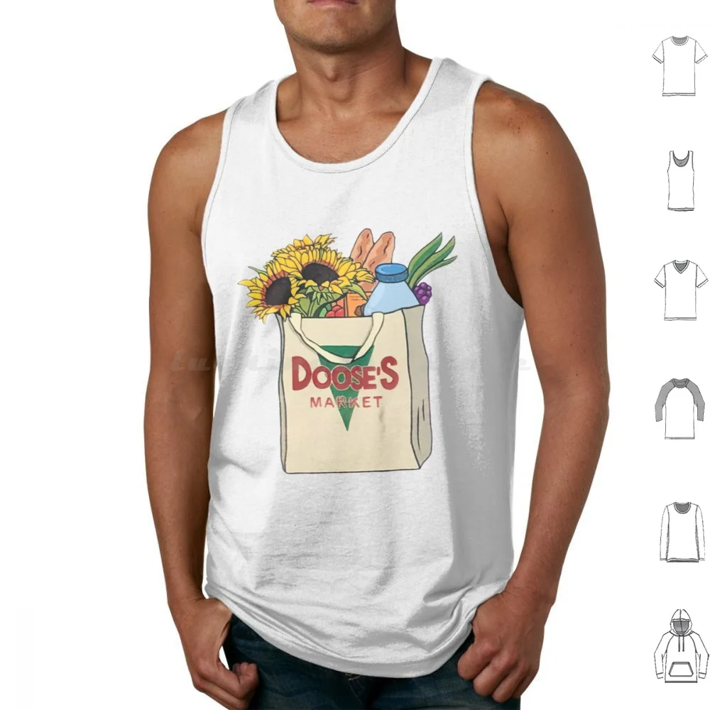 Gilmore Market Bag Tank Tops Print Cotton Luke Danes Jess Logan Quotes Funny Life And Death Brigade
