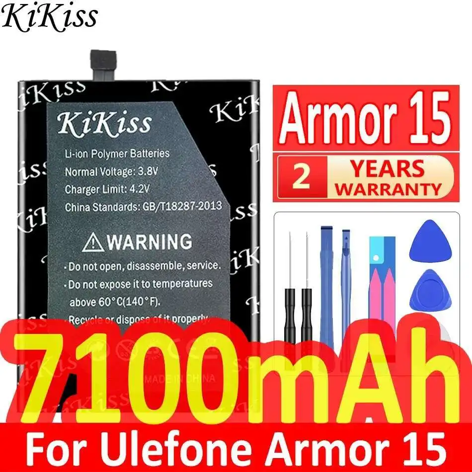 

7100mAh For Ulefone Armor 15 Armor15 15 3102 Mobile Phone Battery Reliable Power