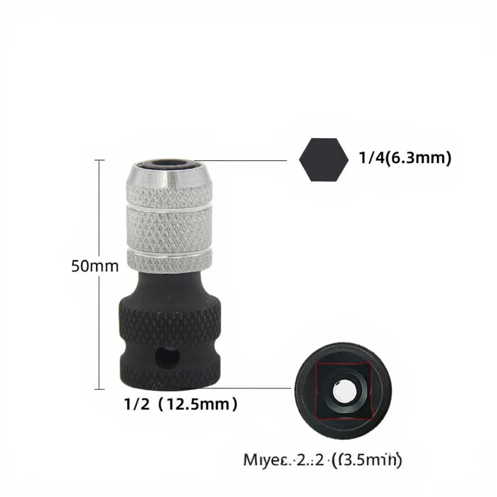Hex Nut Driver Adapter Socket Wrench Extension Sleeve 150mm for Use in Automotive Carpentry and Machinery Repair