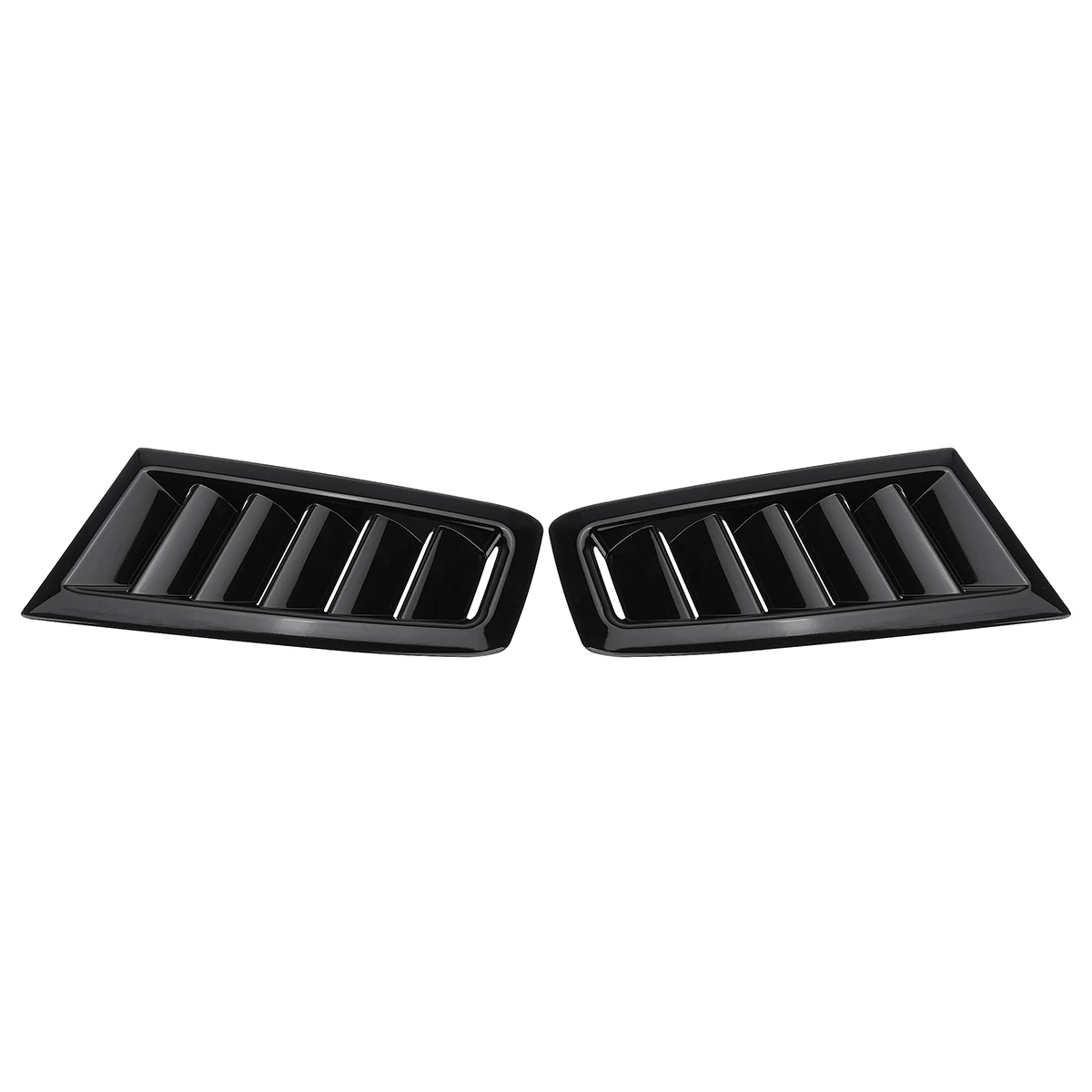 2X Engine Hood Vent For BMW E60 E90 E91 E92 E93 F30 F10 Louvers Air Scoop Bonnet Vent Cover Air Intake Cover Glossy Black