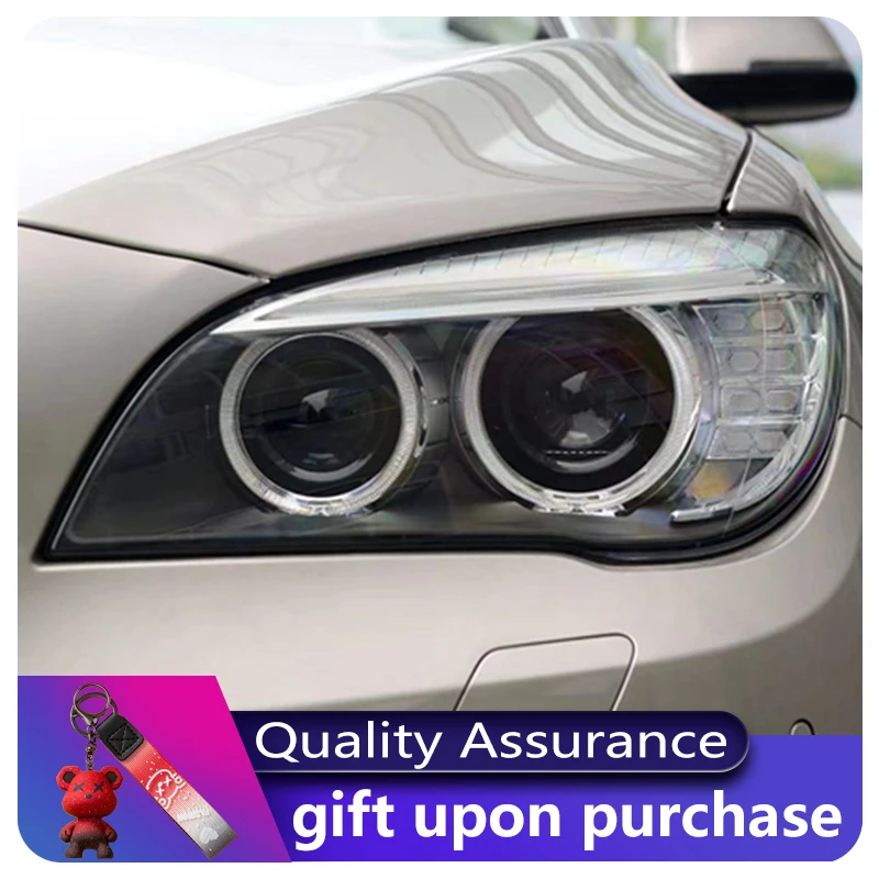

Пара фар для BMW 7 серии F02 730i 740i 750i, передняя линза проектора 2009-2015 DRL, светодиодная фара дневного света, автомобильный аксессуар