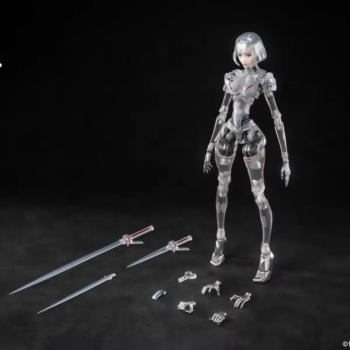 

1/12 Female Soldier Robot Agent C1 Articulated Figure Model Anime Transparent Skeleton Full Set Figurine Desk Decor Collect Gift