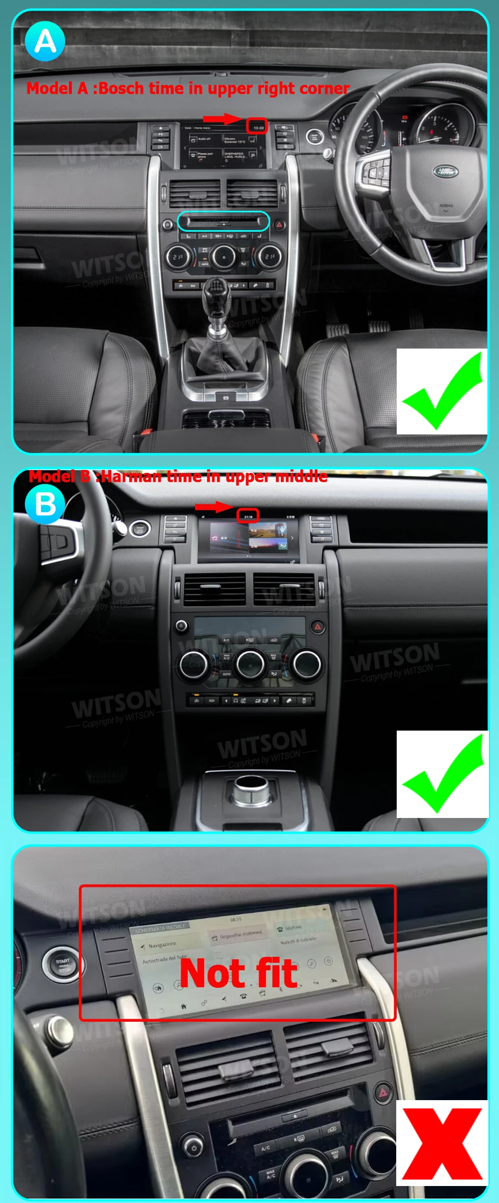 Auto Multimedia Player Keep Factory Menu For Land Rover Discovery Sport 2014-2018 Harmon Bosch 10.25'' Car GPS Radio CarPlay