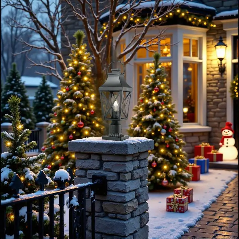 

Наружный светильник, фонарь на стойке 21,3 дюйма с основанием для крепления на пирсе, текстурированный черный дизайн, идеально подходит для садов, дворов и