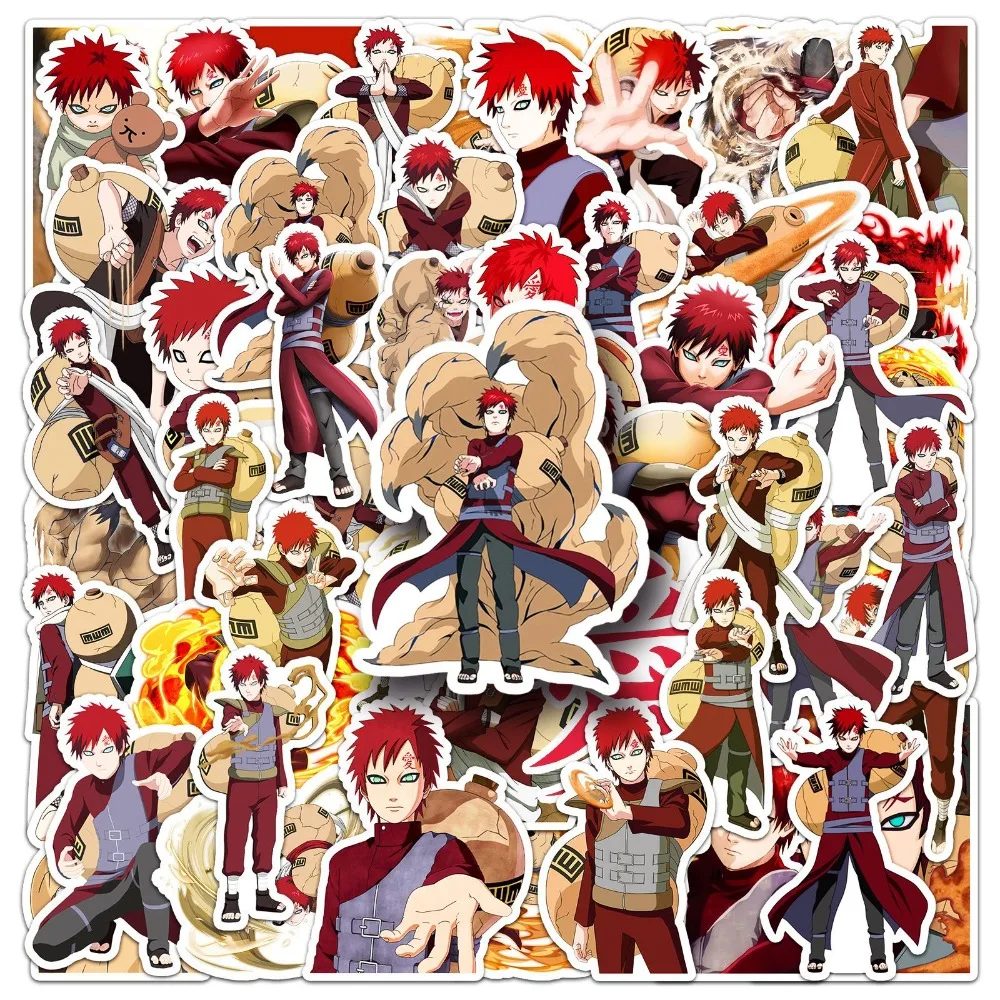 50 Stück Anime Naruto Gaara Graffiti Aufkleber Koffer Briefpapier Laptop Computer Gitarre Handy DIY Dekorieren Aufkleber