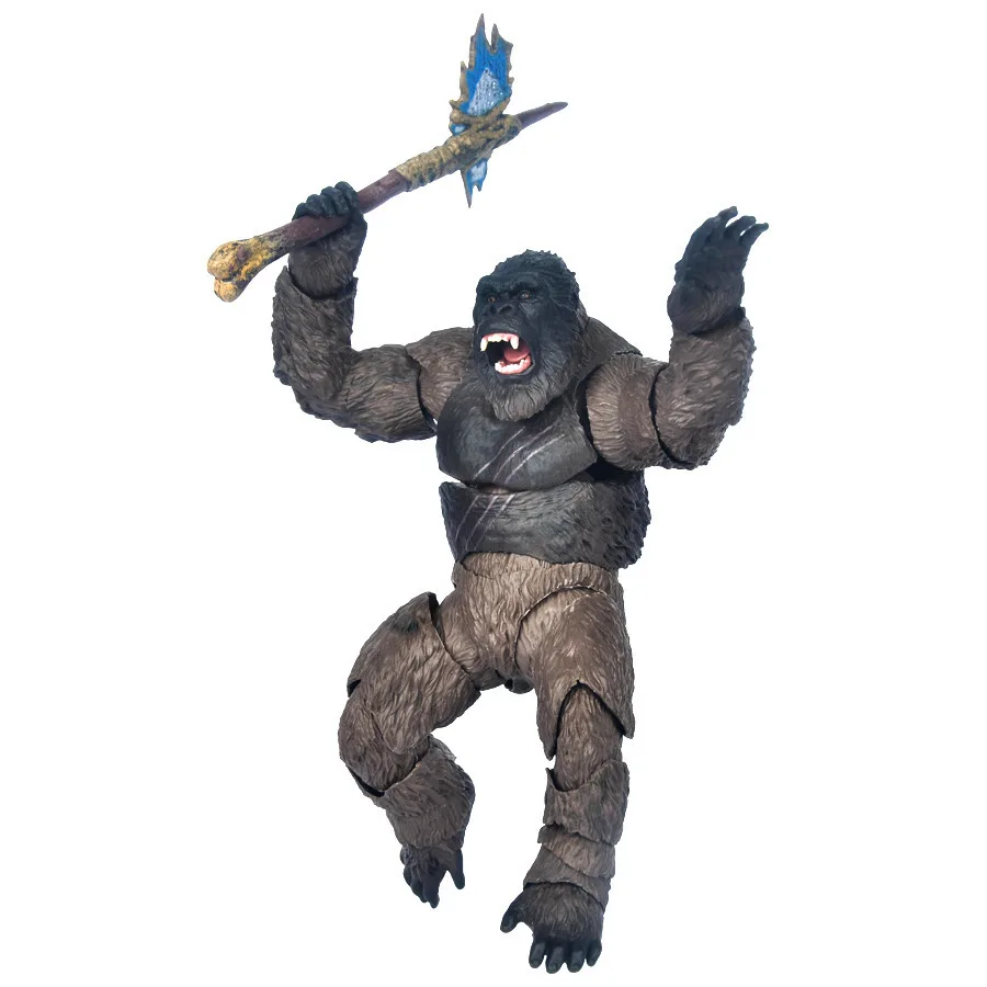 Figura de acción de SHF KING KONG Gorilla, modelo de juguete de colección, regalo de articulaciones articuladas, estatuilla de vinilo movible, muñeca