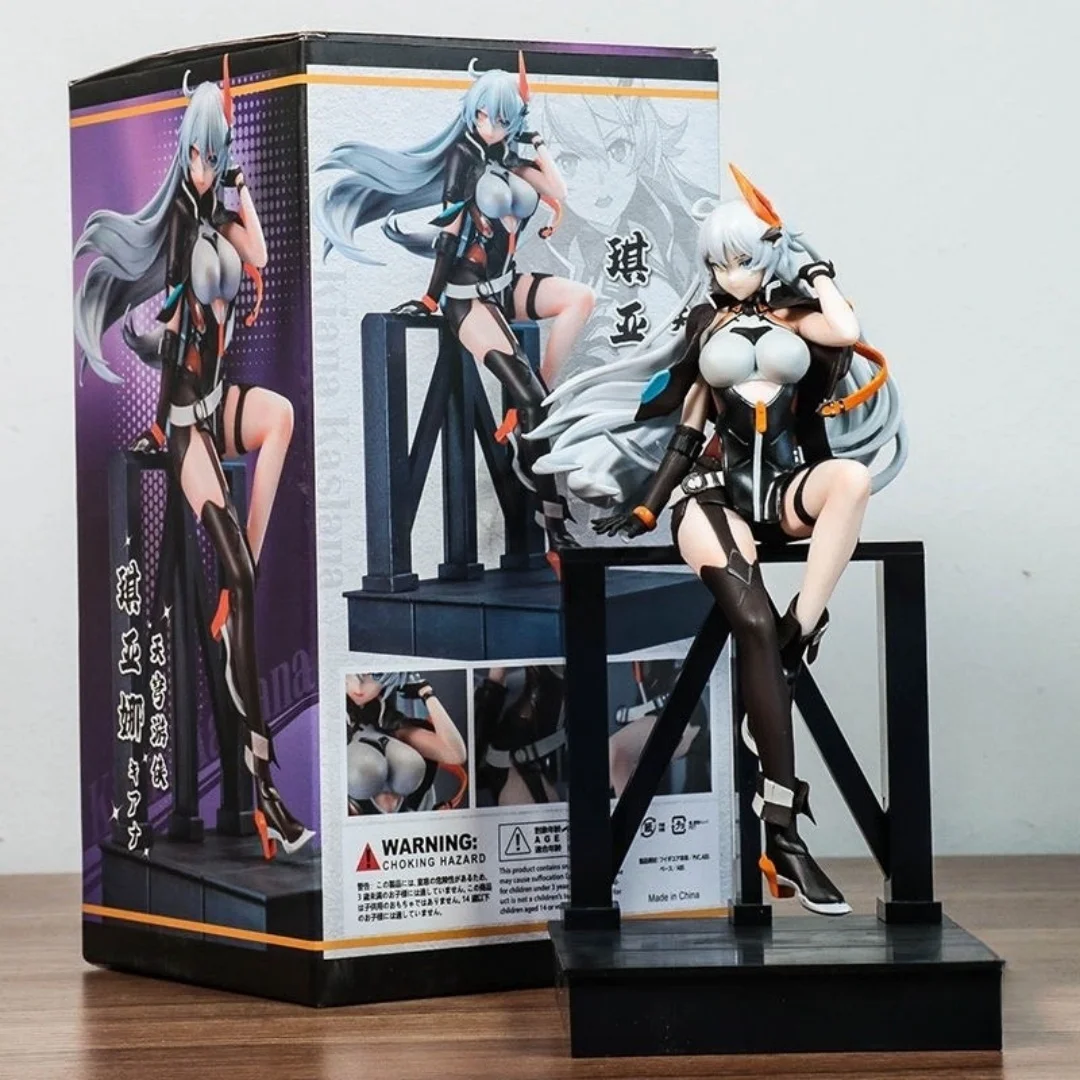 

23cm Honkai Impact3 Kiana Kaslana Anime Character Models Scenario Statue Decorative Box Figurines Anime Gift Desktop Decoration