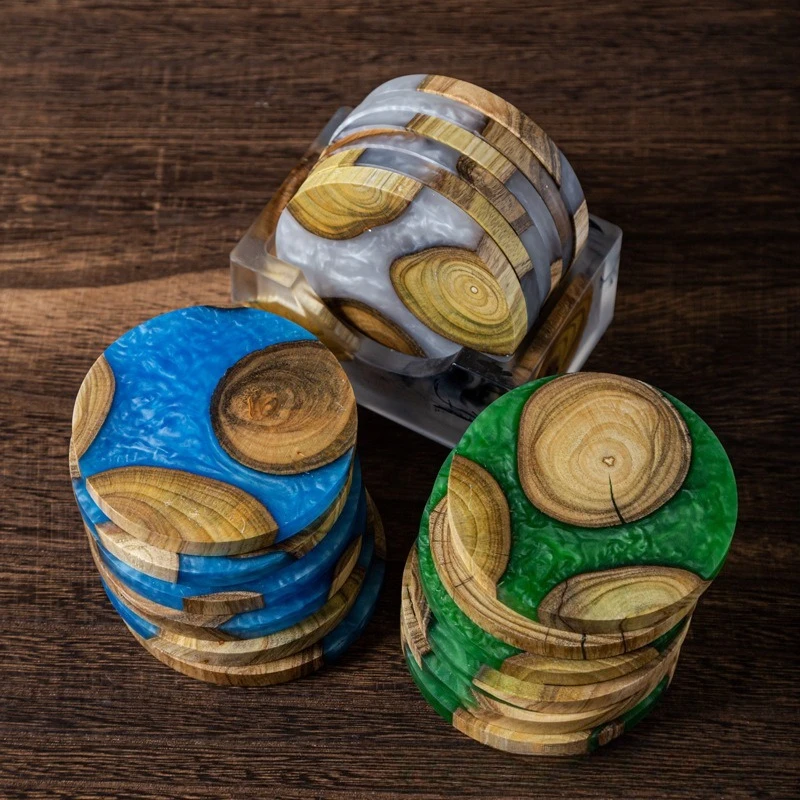مجموعة كوستر خشبية خشب البقس ا - مراجعة Marble Coaster Set وسعره