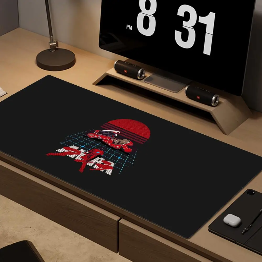 Alfombrilla de ratón XXL Anime AKIRA Gaming, alfombrilla de ratón grande y fresca para teclado, Alfombra de escritorio para juego, alfombrillas de ratón antideslizantes de goma Natural