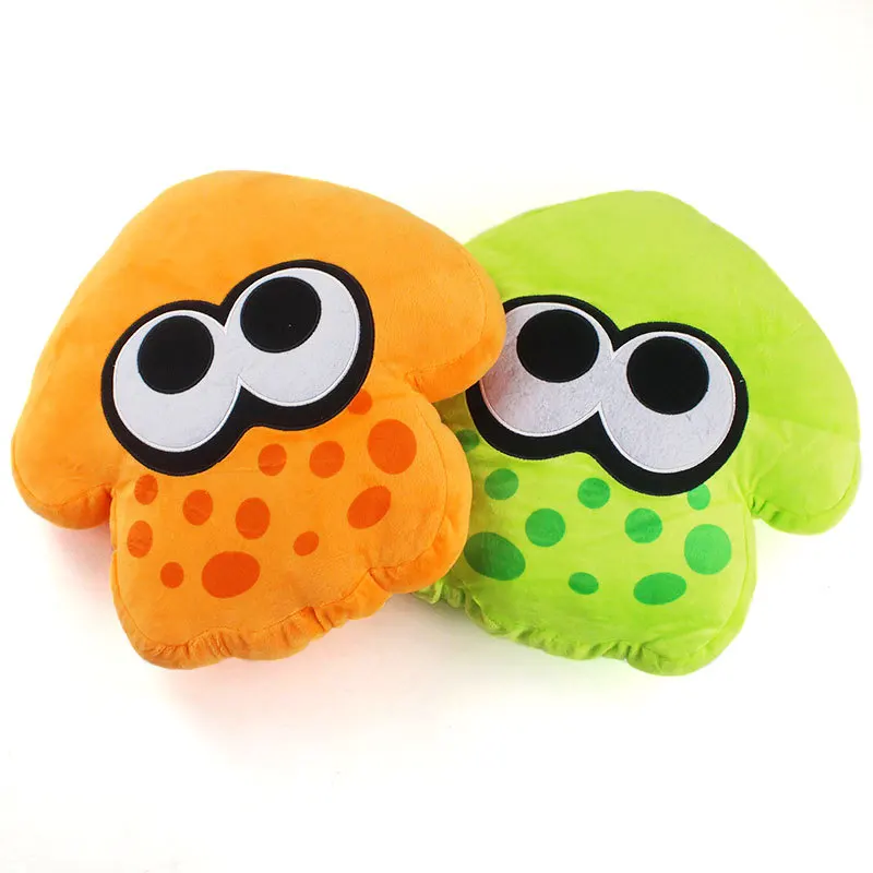 

33cm Orange Green Splatoon Inkling Anime Kawaii Animal Pollow Cushion Plush Peluche Soft Stuffed Cartoon Toys Dolls Kids Gift